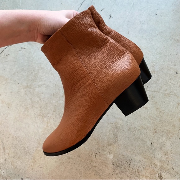 Charlotte Stone Ankle Bootie Cognac Leather 9 - Picture 6 of 11